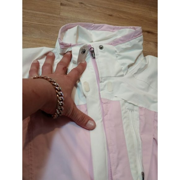 Columbia Jacket Womens Medium Pink Full Zip Interchange Coat Omni Zipped Pocket* - Picture 5 of 16